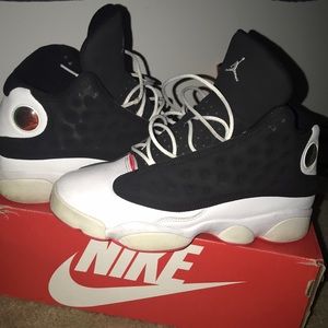 Jordan retro 13 pink blue and white